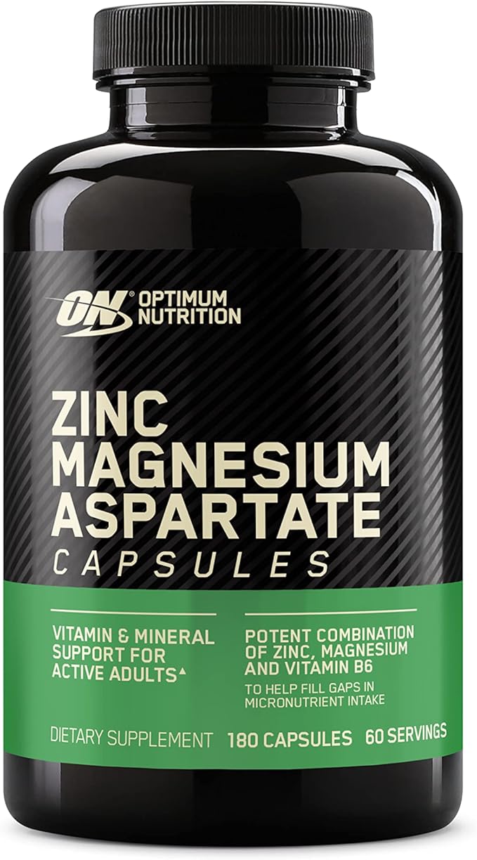 Optimum Nutrition Muscle Recovery and Endurance Supplement for Men and Women Zinc and Magnesium Supplement 180 Count
