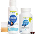 Core Med Science Liposomal Glutathione Soft Gels &amp Liquid Supplement Bundle for Energy Brain Health Skin &amp Liver Health