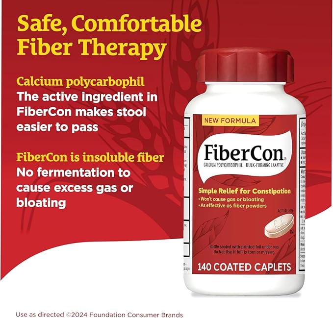 Fibercon Caplets 140 Caplets (Pack of 2)