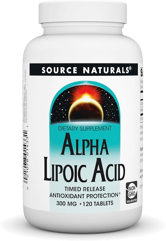 Source Naturals Alpha Lipoic Acid Time Released Antioxidant Protection* - 120 Time Release Tablets
