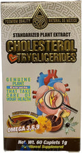 Cholesterol Health for Heart and Circulatory Support with Mint Herb Boldus Oatmeal Fish Oil and More 60 Capsules Cholesterol Cholesterol and triglyceridesTreatment