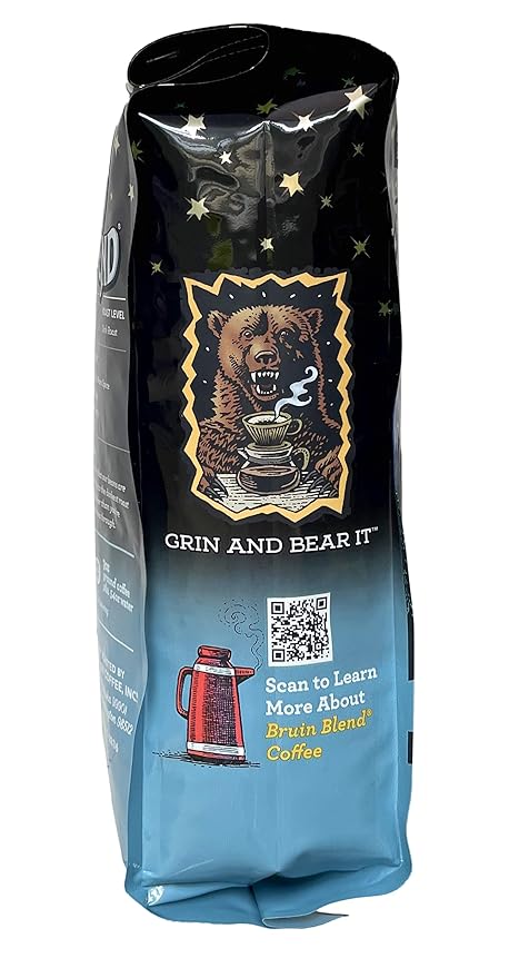 Ravens Brew Whole Bean Bruin Blend 12-Ounce Bags (Pack of 2)