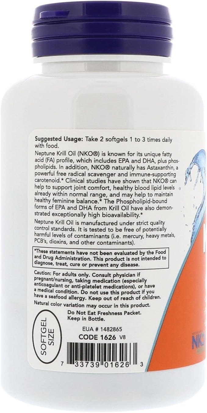 NOW Foods - Neptune Krill Oil 500 mg. - 120 Softgels