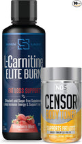 Censor NDS Nutrition Fat Loss-Body Toner with CLA (90 Softgels) &amp Siren Labs L-Carnitine Elite Burn Fat Loss Support Strawberry Blast 3000 mg (32 Servings)