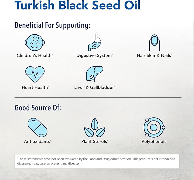 NORTH AMERICAN HERB &amp SPICE Black Seed Oil - 16 fl. oz. - Cardiovascular Digestive &amp Immune Support - Non-GMO - 96 Servings