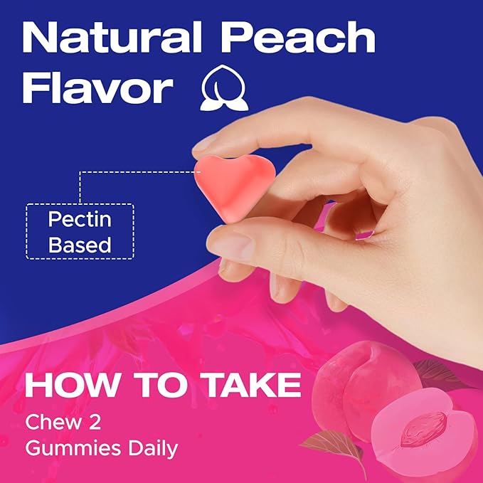Jovariquethor Booty Gummies for Women - BBL Gummies with Multivitamins and Herbal Extracts - Peach Flavor - 60 Count