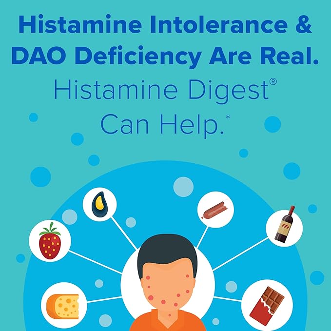 Omne Diem Histamine Digest 15000 HDU DAO Enzyme Supplement (Diamine Oxidase) 30 Caps – Histamine Digestive Support for Histamine-Rich Foods – DAO Enzymes for Gut Health &amp Histamine Metabolism