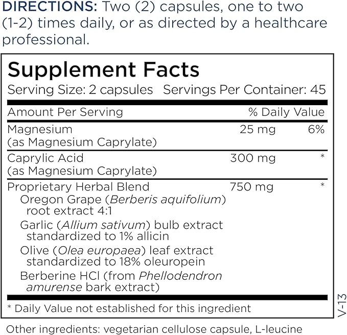 Metabolic Maintenance Happy Belly - Gut GI + Detox Support with Caprylic Acid Black Walnut Olive Leaf + Barberry Supplement - Help Maintain Normal Digestive Health + Balance (90 Capsules)