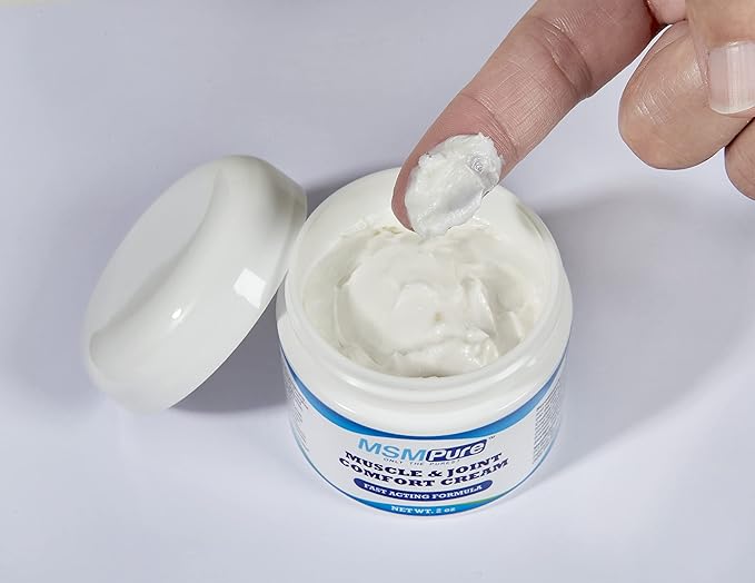 KALA HEALTH MSMPure Maximum Strength MSM Cream – 2 oz Fast-Absorbing Non-Staining Formula for Comfort &amp Flexibility – US-Made MSM