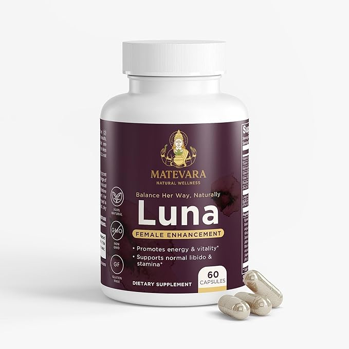 Luna Women's Vitality Supplement | Energy &amp Wellness Support Capsules | 60 Count