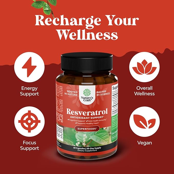 Bundle of Anti Aging Trans Resveratrol and Pure Selenium Thyroid Support Supplement - Natural Joint Support Supplement - Natural Immune Booster for Adults