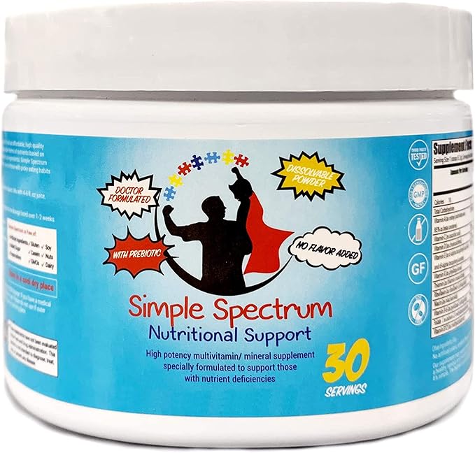 Simple Spectrum Vitamin Supplement Nutritional Support No Added Sugars or Artificial Ingredients