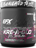 EFX Sports Kre-A-Glo Kre-Alkalyn Creatine for Women | 2.5g Collagen 300mg Ashwagandha 100mg Hyaluronic Acid | 30 Servings (Strawberry Margarita)