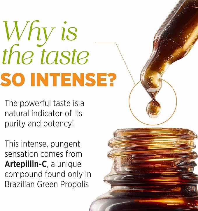 AFC Japan Brazilian Green Propolis Extract | Highest Artepilin C &amp Flavonoids for Antioxidant &amp Immune Support Pure Concentrated Liquid Extract Bee Propolis Tincture from Brazil (30ml/ 1Fl.Oz)