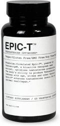 EPIC-T Testosterone Support Supplement for Men | Plant-Based Formula with Testosurge B-Complex B12 Zinc &amp Boron | Vegan Non-GMO Daily Support