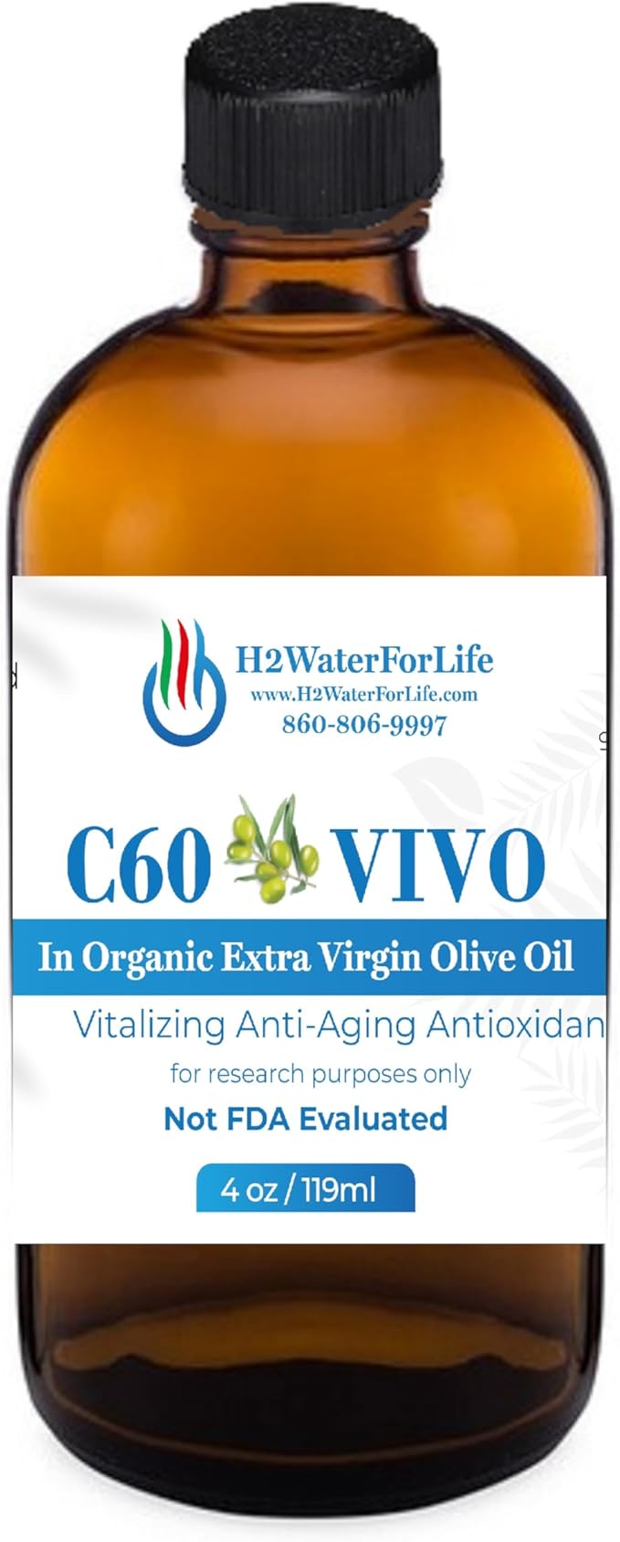 H2 WATER FOR LIFE C60 VIVO (4 oz Olive)