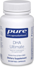Pure Encapsulations DHA Ultimate | Eco-Friendly Supercritical CO2 Extracted DHA Fish Oil Concentrate | 60 Softgel Capsules