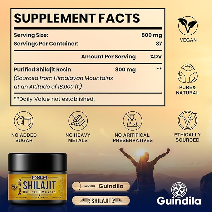 800mg Shilajit Supplement-Shilajit Pure Himalayan Organic Shilajit Resin with Maximum PotencyOriginal from Himalayan with 85+Trace Minerals &amp Fulvic Acid for Focus &amp EnergyImmunity3 Packs