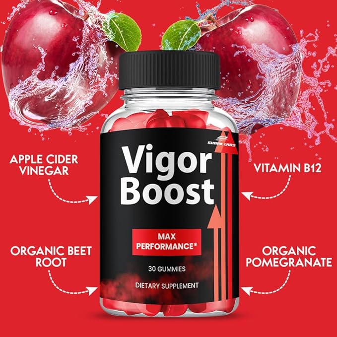 (1 Pack) VigorBoost Gummies Maximum Strength Supplement Advanced All Natural Vitamin Gummies
