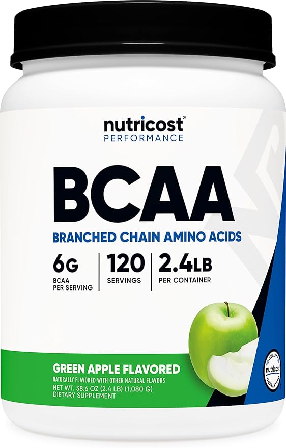 Nutricost BCAA Powder 2:1:1 120 Servings (Green Apple)