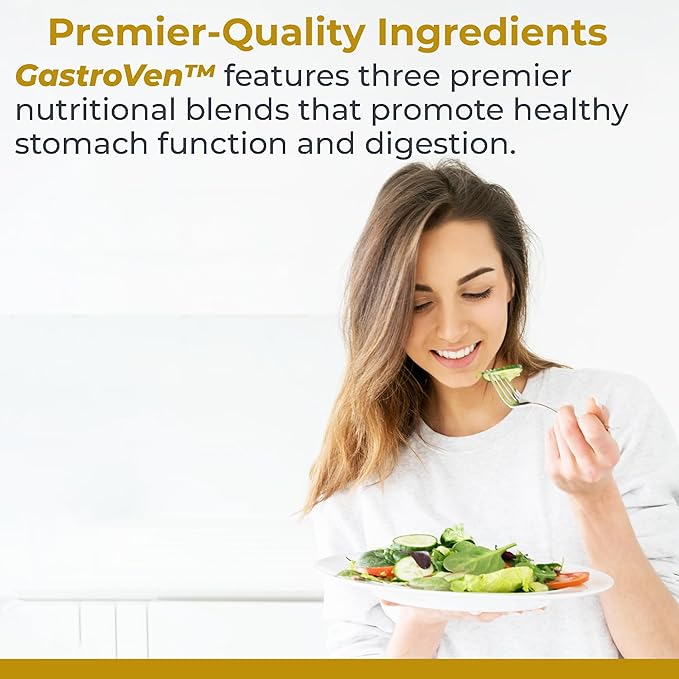 Premier Research Labs GastroVen - Digestive Enzymes for Women &amp Men Digestive Health Supplement Supports Healthy Gut Microbiome w/Bromelain Ginger - 60 Capsules
