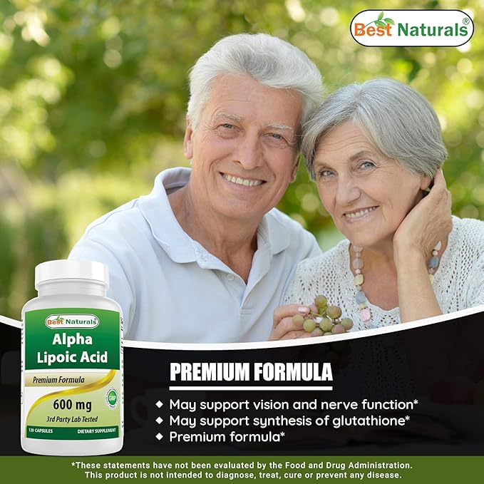 Best Naturals Acetyl L-Carnitine 500 Mg &amp Alpha Lipoic Acid 600 mg