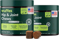 Wuffes Advanced Dog Hip and Joint Supplement with Glucosamine Chondroitin Omega 3 MSM and Green Lipped Mussel (Pack of 2 Small &amp Large Breed)