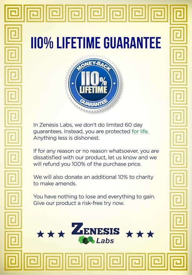 Zenesis Labs Acetyl L-Carnitine with Alpha Lipoic Acid Bulk 3-Bottle 270 Capsule Supply (90 Capsules/Bottle)