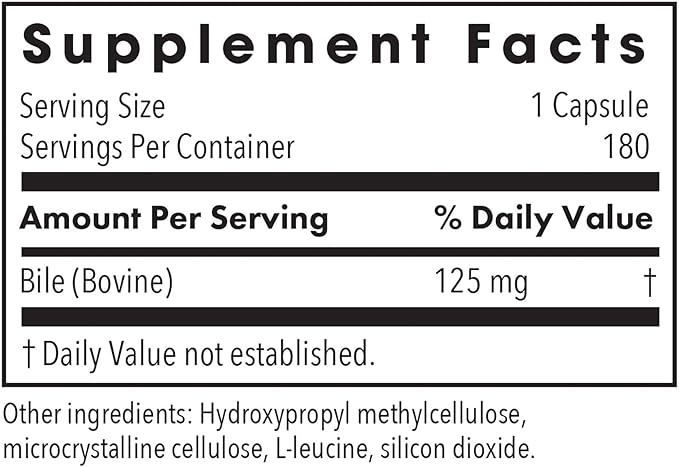 Allergy Research GroupOxbile 125mg 180 ct