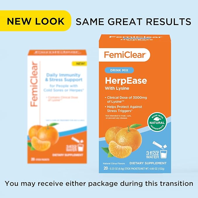 FemiClear Trio HClear for him Topical Ointment Ultra-Gentle Feminine Wash HerpEase with L-Lysine 3000mg Essentials for Vaginal Health