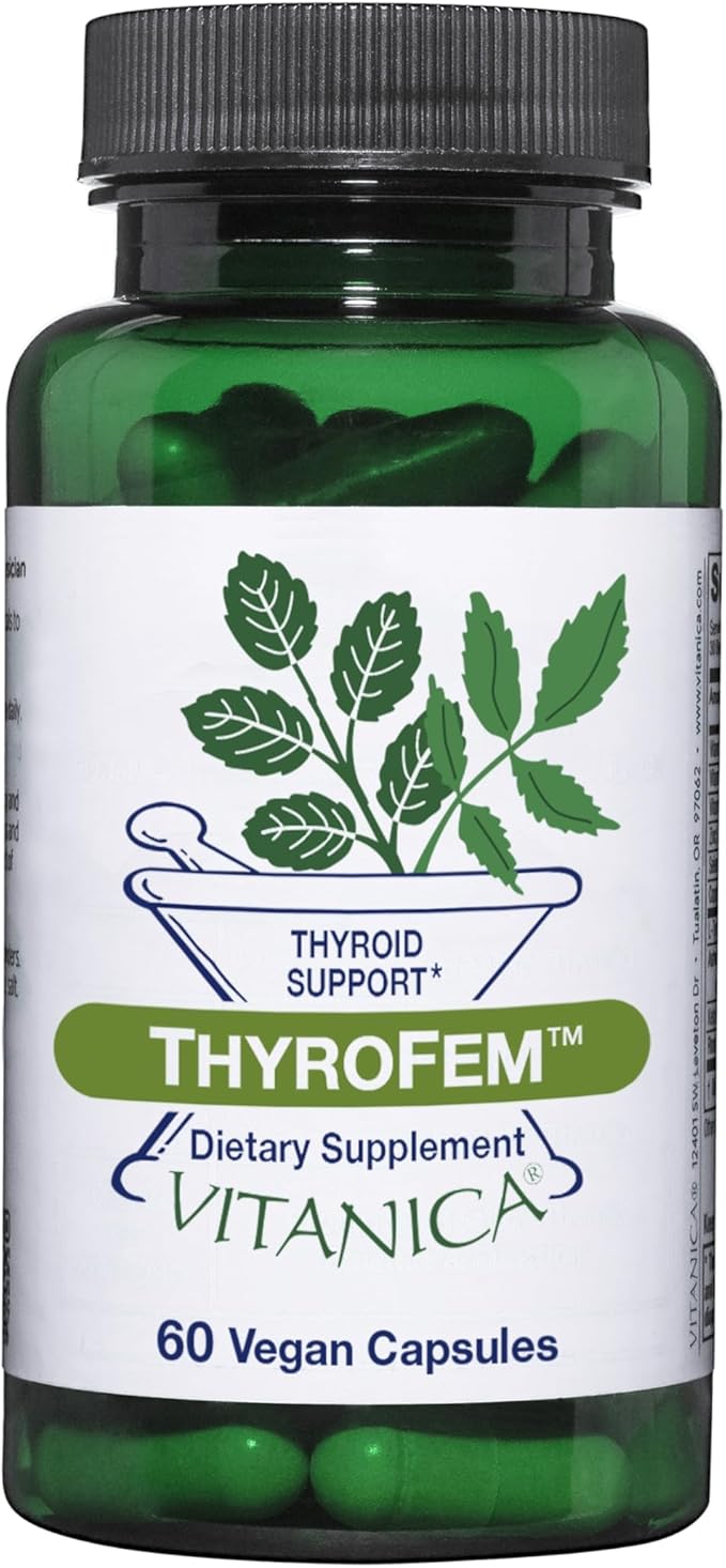 Vitanica ThyroFem Thyroid Gland Support Vegan 60 Capsules