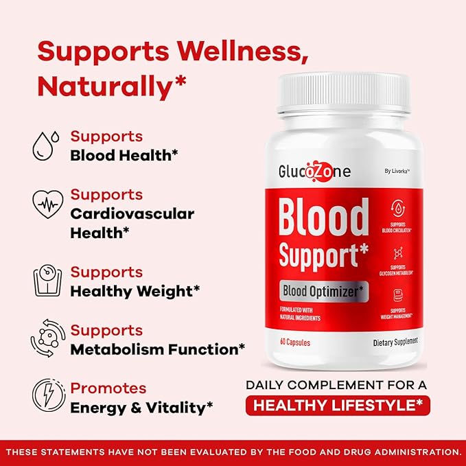 (3 Pack) GlucoZone Blood Support - GlucoZone Capsules Support Optimizer Supplement All Natural Advanced Formula Pills Premium Vitamins for Health &amp Wellness 180 Capsules for 3 Months