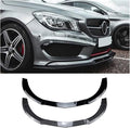 Car Front Bumper Lip Compatible for Mercedes Benz CLA Class C117 CLA200 260 CLA45 AMG 2013-2015 Spoiler Splitter Body Kits Diffuser(Color:Gloss Black)