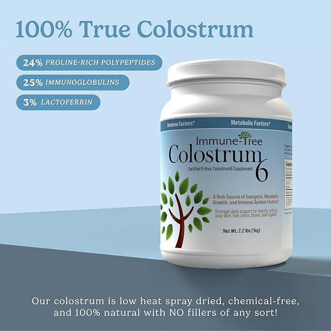 100% Pure Bovine Colostrum Powder (Grass-Fed) | High IgG for Immune Support &amp Gut Health | Anti-Aging | Colostrum Supplement for Adults &amp Kids | 2.2lb | 661 Servings