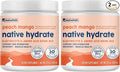 NativePath Native Hydrate Zero Sugar Electrolytes Powder with BCAAs Peach Mango Hydration Keto &amp Paleo Friendly 30 Servings (Pack of 2)