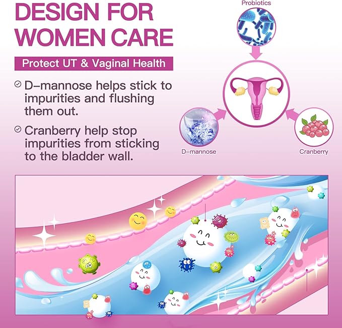 Probiotics for Women Digestive Health 50 Billion CFU 13 Strains Women's Probiotics Powder with Cranberry for Urinary &amp Vaginal Health Probiotics &amp Prebiotics for Gut and Immune Health 30