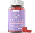 Saffron Supplements Gummies 100mg - 100% Pure Saffron Extract with Magnesium Glycinate L-Theanine Turmeric Ashwagandha Honey &amp Vitamin B Complex for Mood &amp Power Antioxidant Vitality - 6