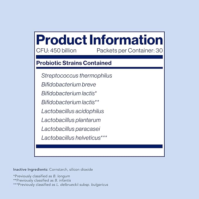 VSL#3® Probiotic Powder for Digestive Health IBS &amp UC Symptoms - 450B CFUs High-Potency Multi-Strain Live Refrigerated Probiotic Medical Food for Gut Health Support in Men &amp Women 30 Pa