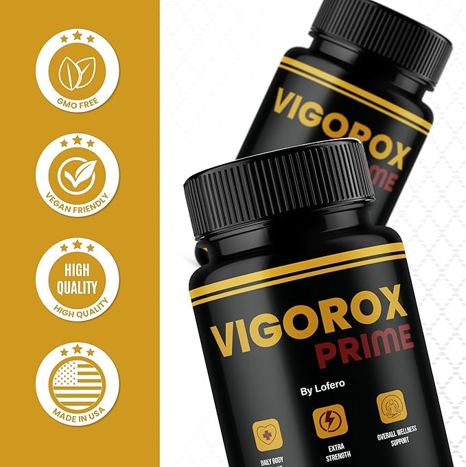 Vigorox Prime Capsules VigoroxPrime Advanced Maximum Strength Performance Pills For Men Premium All-Natural Ingredients Formula for Overall Health &amp Wellness Support Capsulas Pastillas (60 capsu