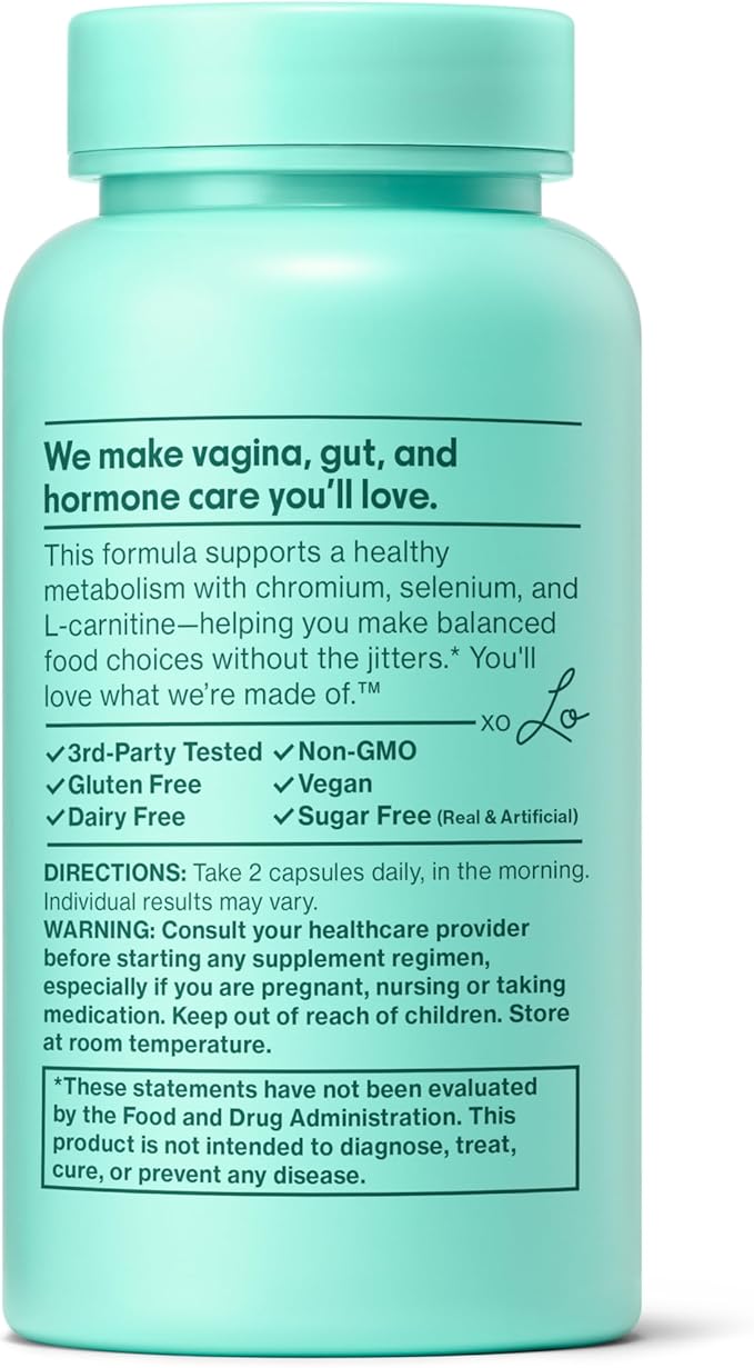 Love Wellness Hello Burn Balance | Metabolism Booster for Women | Supports Energy Cravings Control &amp Thyroid Support with Selenium &amp Green Tea | Non-GMO Gluten-Free &amp Vegan | 60 CT