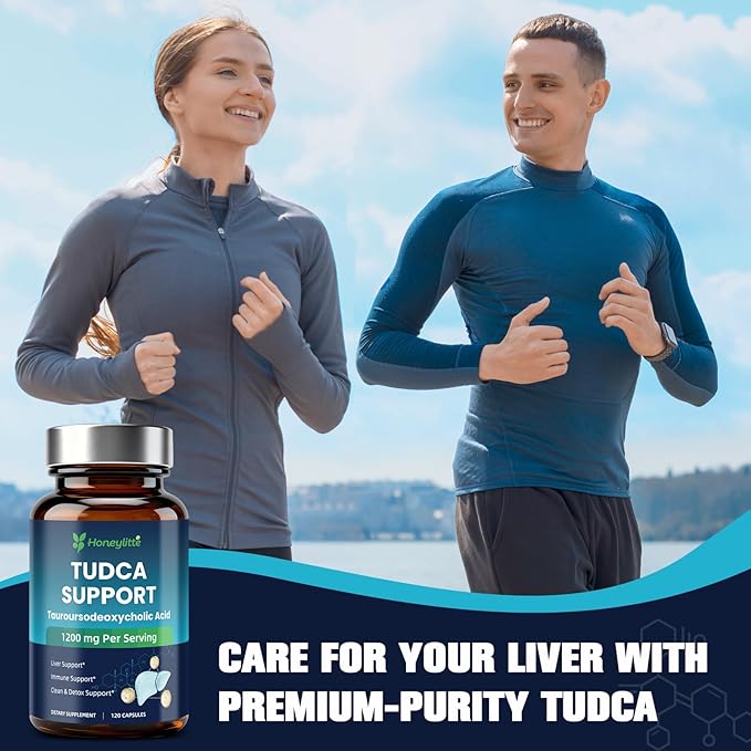 TUDCA 1200mg – Ultra Strength Pure Tauroursodeoxycholic Acid for Liver &amp Gallbladder Health Support Non-GMO &amp Gluten-Free (120 Count * Pack of 2)