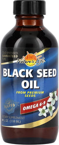 Natures Life Black Seed Oil Cold-Pressed Black Cumin Seed Oil - Joint Digestive Health and Immune Support - Lab Verified 60-Day Money-Back Guarantee - 23 Servings 4 Fl. Oz.
