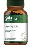 Gaia Herbs Pro Revive HPA - Adrenal Health Support Supplement* - Energy Supplement* with Cordyceps Asian Ginseng Licorice Root &amp Prickly Ash - 60 Liquid Phyto-Caps (30 Servings)