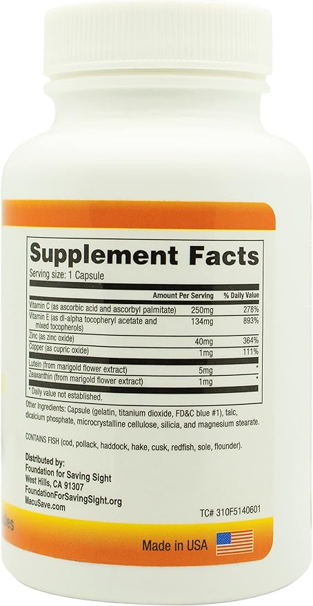 Complete Eye Vitamins and Minerals based on AREDS-2