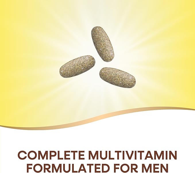 Nature's Way Alive! Men’s Max3 Potency Multivitamins Supports Energy Metabolism* Heart &amp Muscle Function* with Methylated B12 and Folate Gluten-Free 90 Tablets (Pack of 2)