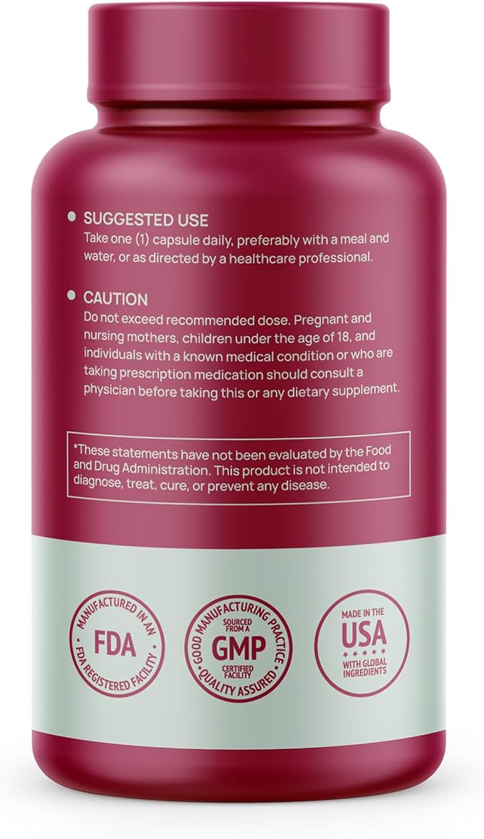 HMS Nutrition Stabilized R-Lipoic Acid 300mg per Serving — Pure R Alpha Lipoic Acid (R-ALA) High Potency Active R Isomer Antioxidant Nerve &amp Metabolism Support — NSF Certified Non-GMO Vegan 120Cap