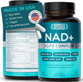 NAD+ Elite Complex – Direct NAD+ 300 mg with Urolithin A Resveratrol CoQ10 &amp Antioxidant Blend – Cellular Energy Mitochondrial Support &amp Healthy Aging – Vegan Non-GMO 60 Capsules (30 Serv
