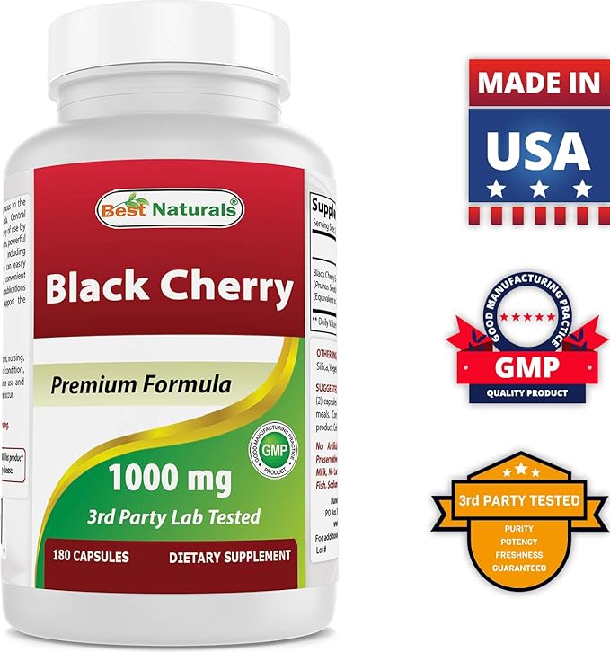 Best Naturals Black Cherry 1000 Mg &amp Pumpkin Seed Oil 1000 mg