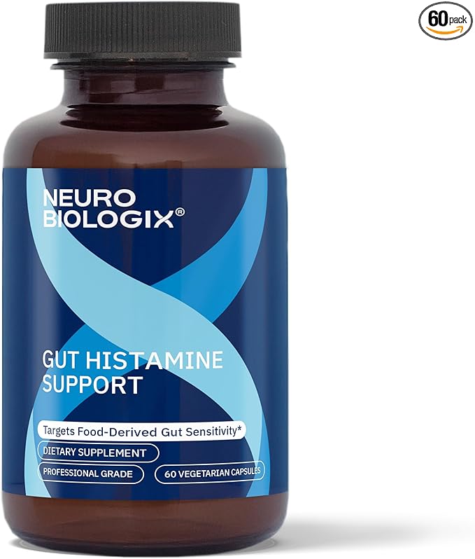 Neurobiologix Gut Histamine Support Supplement Digestion &amp Immune Balance with Vitamin C NAC Bromelain &amp Quercetin Supports Food-Derived Histamine Response for Men &amp Women Vegetarian