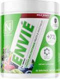 NutraKey Envie Multivitamin Powder Keto MultiVitamin for Men and Women Fruits Greens Antioxidants Digestive Enzymes Amino Acids Vitamin B Organic Powder (Wild Berry 210g)